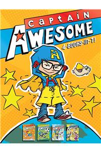 Captain Awesome 4-Books-In-1: Captain Awesome Takes a Dive; Captain Awesome, Soccer Star; Captain Awesome Saves the Winter Wonderland; Captain Aweso