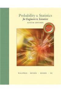 Probability & Statistics for Engineers & Scientists, Mylab Statistics Update with Mylab Statistics Plus Pearson Etext -- Access Card Package