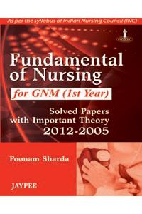Fundamental of Nursing for GNM (1st Year): Solved Papers with Important Theory (2012–2005)