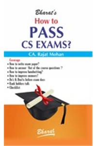 How to Pass CS Exams