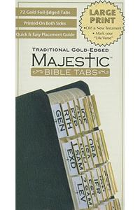 Majestic Bible Tabs Traditional Gold