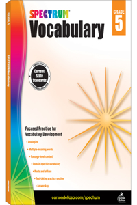 Spectrum Vocabulary Grade 5: Volume 88