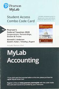 Mylab Accounting with Pearson Etext -- Combo Access Card -- For Pearson's Federal Taxation 2020 Corporations, Partnerships, Estates & Trusts