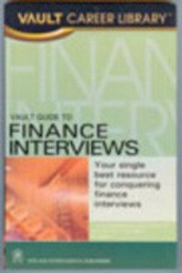 VAULT Guide To Finance Interviews