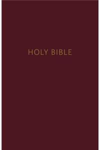 NKJV, Pew Bible, Hardcover, Burgundy, Red Letter, Comfort Print