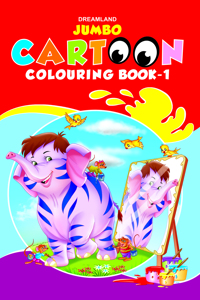 Jumbo Cartoon Colouring Book - 1