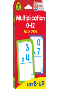 School Zone Multiplication 0-12 Flash Cards