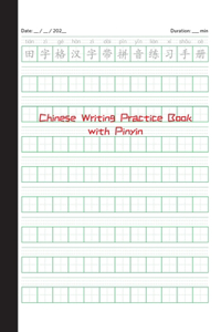 Chinese Writing Practice Book with Pinyin