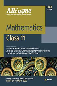 Cbse All in One Mathematics Class 11 for 2021 Exam