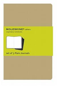 Moleskine Plain Cahier - Kraft Cover (3 Set)