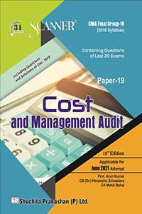 Scanner CMA Final Group - IV Paper-19 Cost & Management Audit