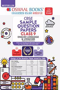 Oswaal CBSE Sample Question Paper Class 9 English Language and Literature Book (Reduced Syllabus for 2021 Exam)