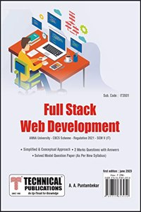 Full Stack Web Development for BE Anna University R21CBCS (V - IT - IT3501)