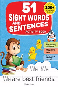 My First Sight Words And Sentences: Activity Book For Children
