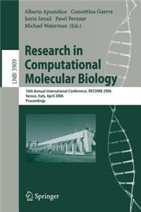 Research in Computational Molecular Biology