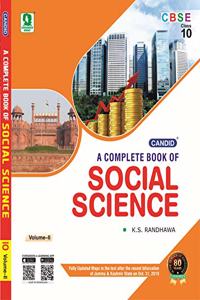 A Complete Book Of Social Science (Vol-Ii) For Class 10 (Examination 2020-2021): Vol. 2