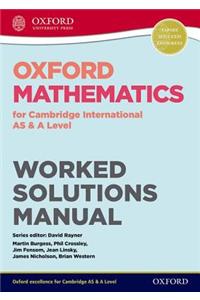 Oxford Mathematics for Cambridge International as & a Level Worked Solutions Manual CD