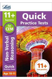 11+ Non-Verbal Reasoning Quick Practice Tests Age 10-11 for the CEM tests