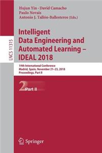 Intelligent Data Engineering and Automated Learning - Ideal 2018