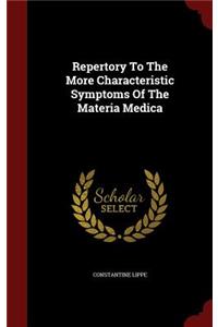 Repertory To The More Characteristic Symptoms Of The Materia Medica