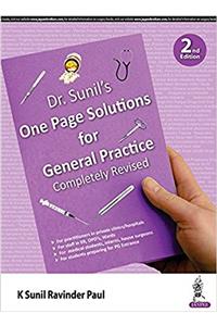 Dr Sunil's One Page Solutions for General Practice