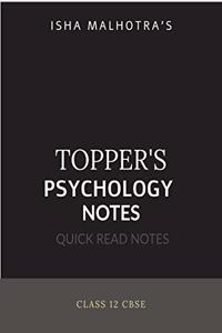 Toppers Psychology Notes Class 12