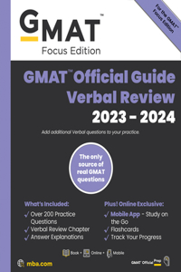 GMAT Official Guide Verbal Review 2023-2024: Book + Online Question Bank