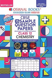 Oswaal CBSE Sample Question Paper Class 12 Chemistry Book (For Term I Nov-Dec 2021 Exam)