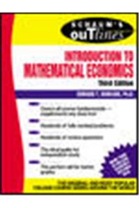 Schaum's Outline of Introduction to Mathematical Economics