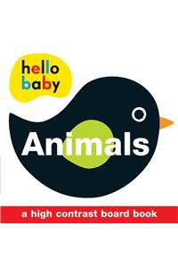Hello Baby: Animals: A High-Contrast Board Book