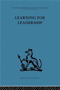 Learning for Leadership