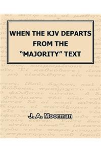 When The KJV Departs From The 
