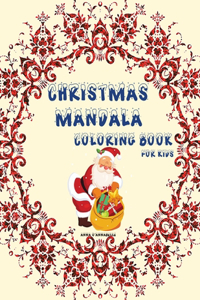 Christmas mandala coloring book for kids