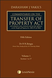 Darashaw Vakil?s Commentaries on the Transfer of Property Act (Set of 2 Volumes)