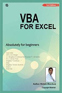 VBA For Excel