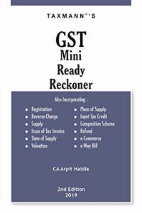 GST Mini Ready Reckoner (2nd Edition 2019) [Paperback] CA Arpit Haldia