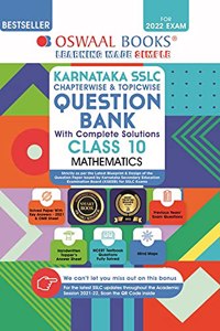Oswaal Karnataka SSLC Question Bank Class 10 Mathematics Book Chapterwise & Topicwise (For 2022 Exam)