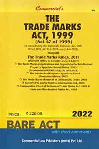 Commercial's The Trade Marks Act, 1999 - 2022/edition