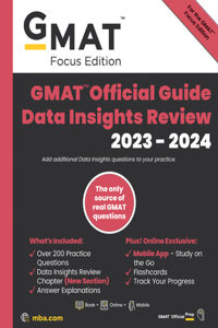 GMAT Official Guide Data Insights Review 2023-2024 : Book + Online Question Bank