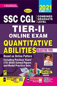 Kiran SSC CGL Tier II Quantitative Abilities Objective Type 2021 Computer Based Exam(English Medium)(3233)
