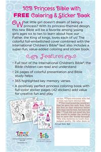 ICB Princess Bible with Coloring Sticker Book