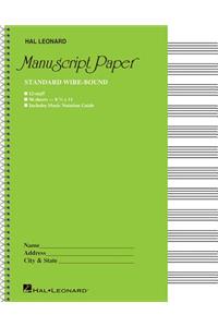 Standard Wirebound Manuscript Paper (Green Cover)