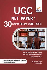 UGC NET Paper 1 - 30 Solved Papers (2004 to 2018)