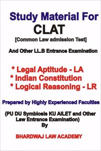 Study Material Of Legal Aptitude Logical Reasoning And Indian Constitution For Clat And L.Lb Entrance