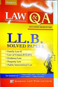 Singhal Law Publications Universal'S Law Student Companion Q & A Ll.B. Solved Papers (2Nd Semester) [Paperback] Singhal'S And 1 January 2019