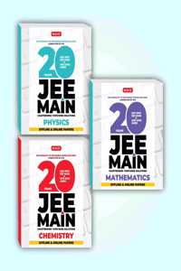 Mtg 20 Years Jee Main Previous Years Solved Papers & Chapterwise Topicwise Solutions Physics, Chemistry, Mathematics 2022 (Set Of 3 Books)