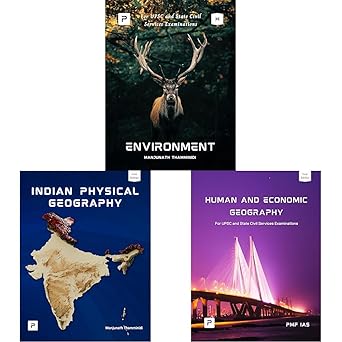 PMF IAS Environment for UPSC 2024-25 & PMF IAS Indian Physical Geography for UPSC 2024-25 & PMF IAS Human and Economic Geography for UPSC 2024-25
