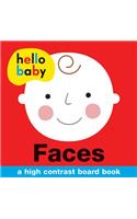Hello Baby: Faces: A High-Contrast Board Book