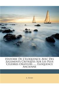 Histoire De L'éloquence