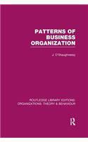 Patterns of Business Organization (Rle: Organizations)